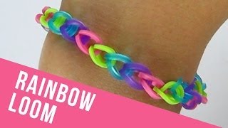 How To Make a Basic Rainbow Loom Bracelet [upl. by Chancelor]