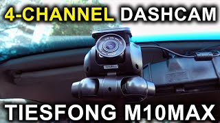 Tiesfong M10MAX  4Channel 360° Dashcam Detailed Review [upl. by Yruy641]