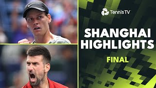 Jannik Sinner vs Novak Djokovic For The Title 🏆  Shanghai 2024 Final Highlights [upl. by Nauqes587]