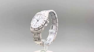 Preowned Rolex Explorer II 16570 Stainless Steel White Dial 40mm 360 View [upl. by Noella]