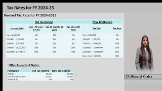 Tax Rates FY 202425 [upl. by Shakti43]