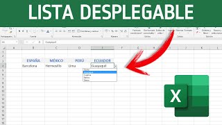 Como hacer LISTA DESPLEGABLE independiente en EXCEL [upl. by Aznofla]