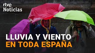 BORRASCA ALINE FUERTE TEMPORAL CON OLAS y VIENTO de HASTA 100 KMH en ALGUNOS PUNTOS  RTVE [upl. by Nnod953]