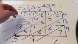 Maths Multiplication  The Lattice Method [upl. by Farrish]