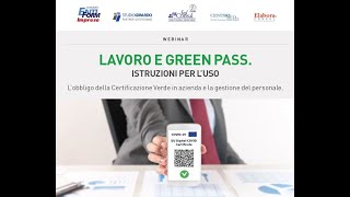 LAVORO E GREEN PASS ISTRUZIONI PER LUSO 04102021 [upl. by Hibben]