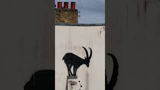 New Banksy artwork in London captivates onlookers [upl. by Nahraf69]