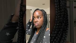 Box Braids nighttime routine braids boxbraids nighttimeroutine wrapping [upl. by Aldis]