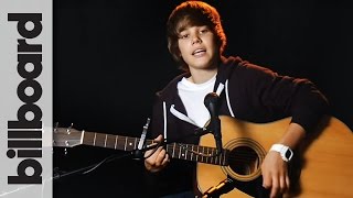 Justin Bieber One Time Full Acoustic Performance  Billboard Live Studio Session [upl. by Elie164]