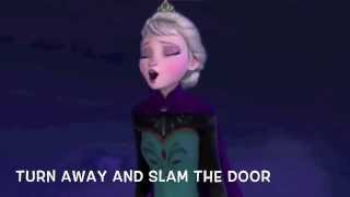 Let it go from the Disney film Frozen with lyrics [upl. by Borg]