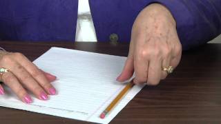 How to hold Pencil and Paper for Left handers [upl. by Cleopatre]