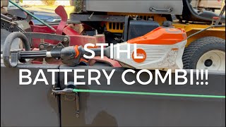 Stihl Battery Powered Combi overview Talking attachments  No footage [upl. by Sachsse418]