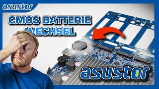 HOW TO  CMOS Batterie Wechsel Teil 1 ASUSTOR NAS [upl. by Chiang731]