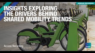 Insights exploring the drivers behind shared mobility trends [upl. by Eilrahs825]