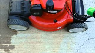 Troy Bilt lawn mower TB200 Deck Wash Youtube video [upl. by Ynehpets781]