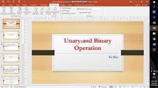 Unary and Binary Operation [upl. by Fillender]