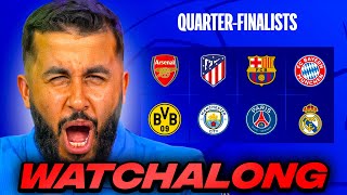 Champions League Knockout Draw WATCH ALONG [upl. by Anbul]