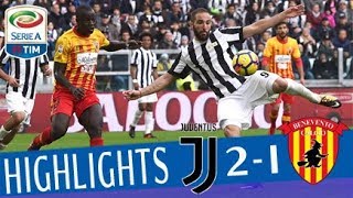 Juventus  Benevento 21  Highlights  Giornata 12  Serie A TIM 201718 [upl. by Alyhc]