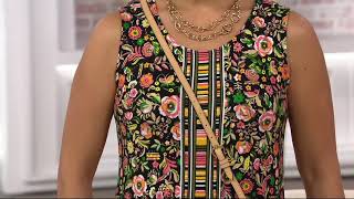 C Wonder Engineered Nantucket Floral Print Knit Maxi Dress on QVC [upl. by Moina354]