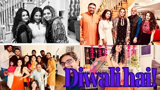 Ek Weekend  2 Diwali Parties amp lot of Fun Games  Canada ki Diwali Vibes  Festive Vlog [upl. by Einnob]