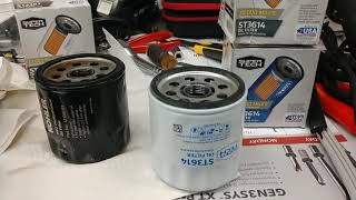 Kohler oil filter cross to Super Tech kt700 save bigg [upl. by Eolhc]