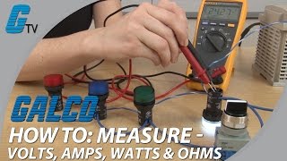 How To Measure Volts Amps Watts amp Ohms with a Multimeter [upl. by Kcirrek]