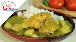 Pollo con Papas en Salsa Verde [upl. by Enialahs]