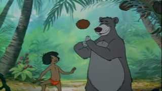 The Jungle Book  Bare Necessities Italian Reverse Scene [upl. by Eibocaj]