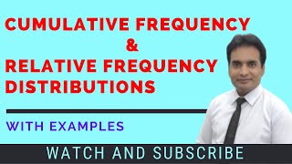 10 Relative Frequency Distribution And Cumulative Frequency Distribution In Urdu Hindi English [upl. by Lou558]