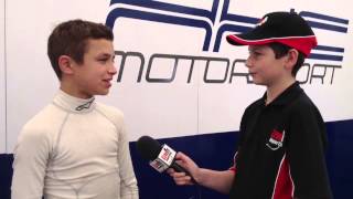 Ginetta Juniors Silverstone 2014  Lando Norris HHC Motorsport [upl. by Etteuqal]