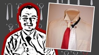 How to Tie a Necktie Miniature Knot [upl. by Llerat]