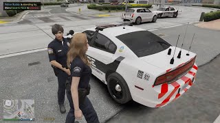 Gta 5 Lspdfr Episode LSIA Female Officer Airport Patrol  Aircraft In Distress gta gta5 lspdfr [upl. by Ytirahc]