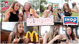 24 HOURS Eating ONLY American Fast Food [upl. by Quartana500]