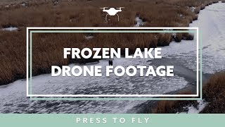 Drone winter travel video  Neusiedler See Austria [upl. by Ayekahs]