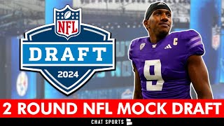 2024 NFL Mock Draft From Dane Brugler Of The Athletic FULL 1st amp 2nd Rounds Picks  Reaction [upl. by Noell330]