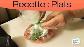 Cuisine papillote mentholé de poulet épicé chèvre et tomate [upl. by Atterbury]