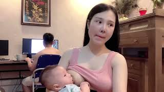 Breastfeeding Feeding a Baby with Pretty Mother Part 21 Breastfeeding [upl. by Beverlee]