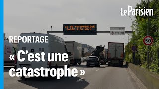 Le périphérique à 50 kmh met déjà les Parisiens sur les nerfs [upl. by Ashti]