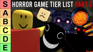 Roblox Horror Game Tier List Part 2 [upl. by Drwde]