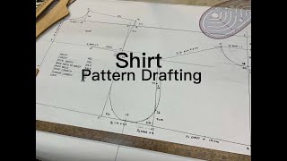 Bespoke Tailoring 44 Shirt Pattern Drafting Part 1 [upl. by Atnoled]