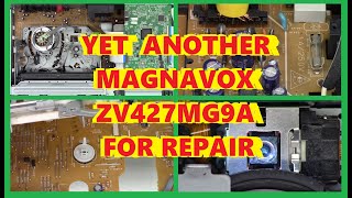 YET ANOTHER MAGNAVOX DVDVCR REPAIR ZV427MG9 SPILLS TAPE EATS TAPE [upl. by Ott]