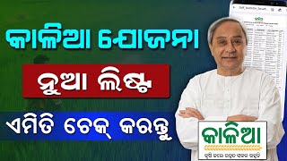 Kalia Yojana New List Check Online  How To Check Kalia Yojana Beneficiary List 2023 Odisha [upl. by Grange684]