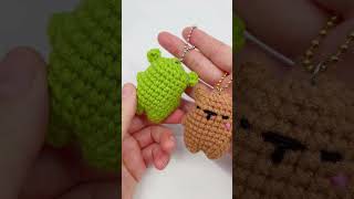 🐻🐻🐻Crochet Mini Bear Keychain [upl. by Cacka]