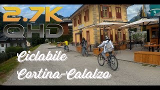 Pista ciclabile CortinaCalalzo BL a 27K [upl. by Sidonie444]