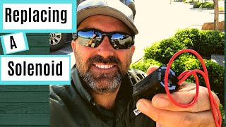 How to Replace A Sprinkler Valve Solenoid Hunter Valve Solenoid [upl. by Horn357]