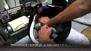 Reconditioning and Recertification of Football Helmets with Riddell [upl. by Missak]