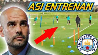 Como es un ENTRENAMIENTO del MANCHESTER CITY de PEPE GUARDIOLA [upl. by Ceporah]