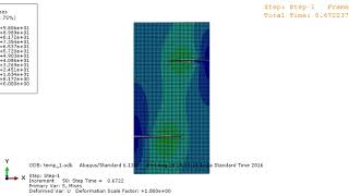 Abaqus Multiple fracture propgation XFEM [upl. by Avril]