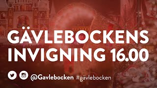 Livesändning av Gävlebockens invigning 3 december 2023 [upl. by Yslehc]