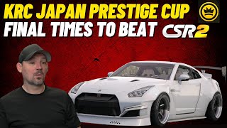 CSR2 Nissan GTR KRC Japan Prestige Cup Final Times [upl. by Auvil]