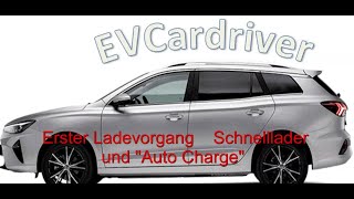 MG5 Electric  Mein erster Ladevorgang am Schnelllader [upl. by Anelat]